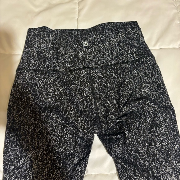 Lululemon Wunder Under High Rise Gray Speckled Leggings Size 8 - Picture 2 of 8